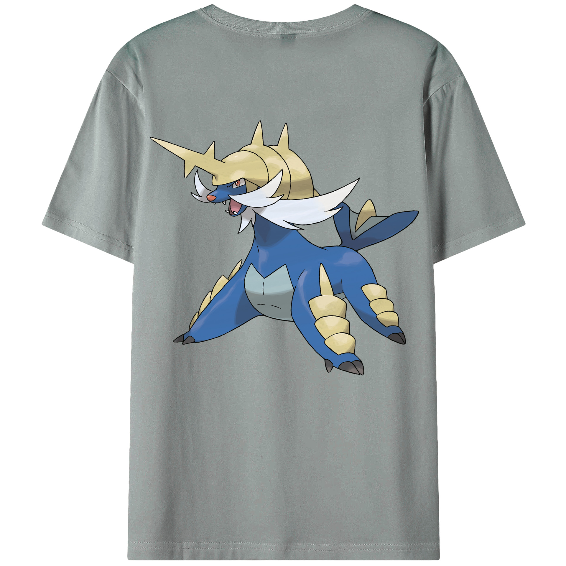 （画像用） ポケットモンスター Pokémon 綿100％ メンズ半袖Tシャツ（バックプリント） 通気性